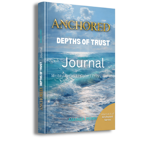 Anchored Depths of Trust Christian guided journal for women - scripture-based faith journal by Amanda Perry