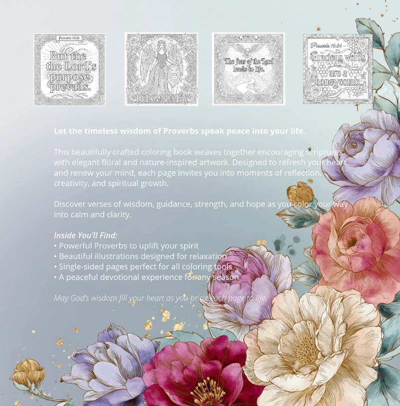 Proverbs Adult Coloring Book